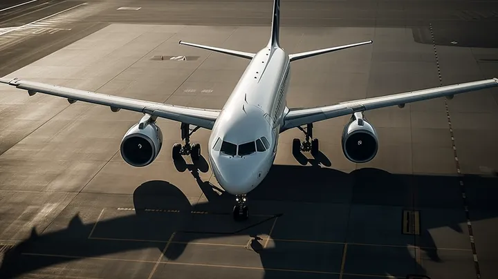 Aviões Airbus alinhados no aeroporto de Lisboa
