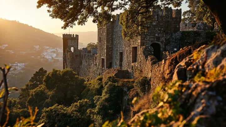 Castelo de São Jorge no alto da colina de Lisboa