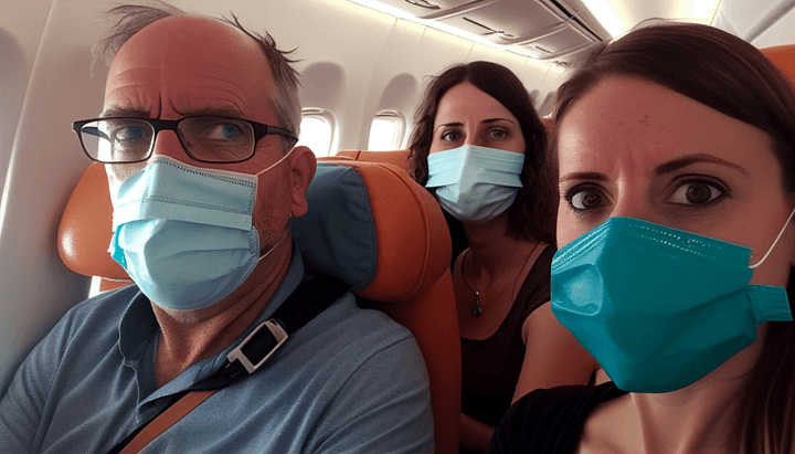 Máscara no Avião?